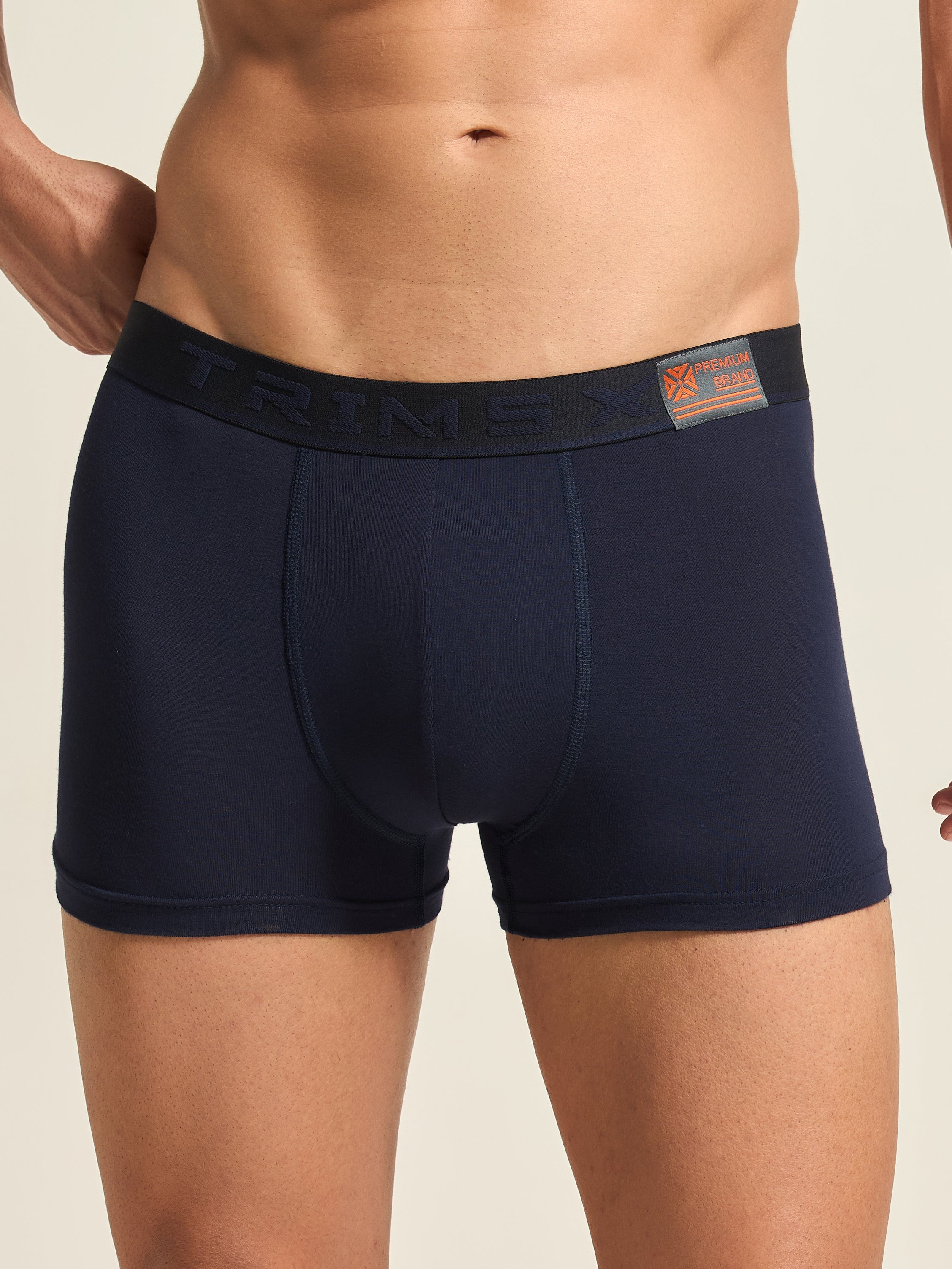 Image of Ultra Soft Modal Elastane Men's Trunks - Midnight Blue