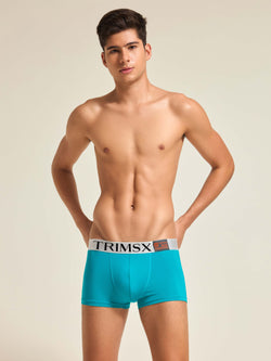 Image of Ultra Soft Modal Elastane Men's Flexi Trunks - Ocean Blue