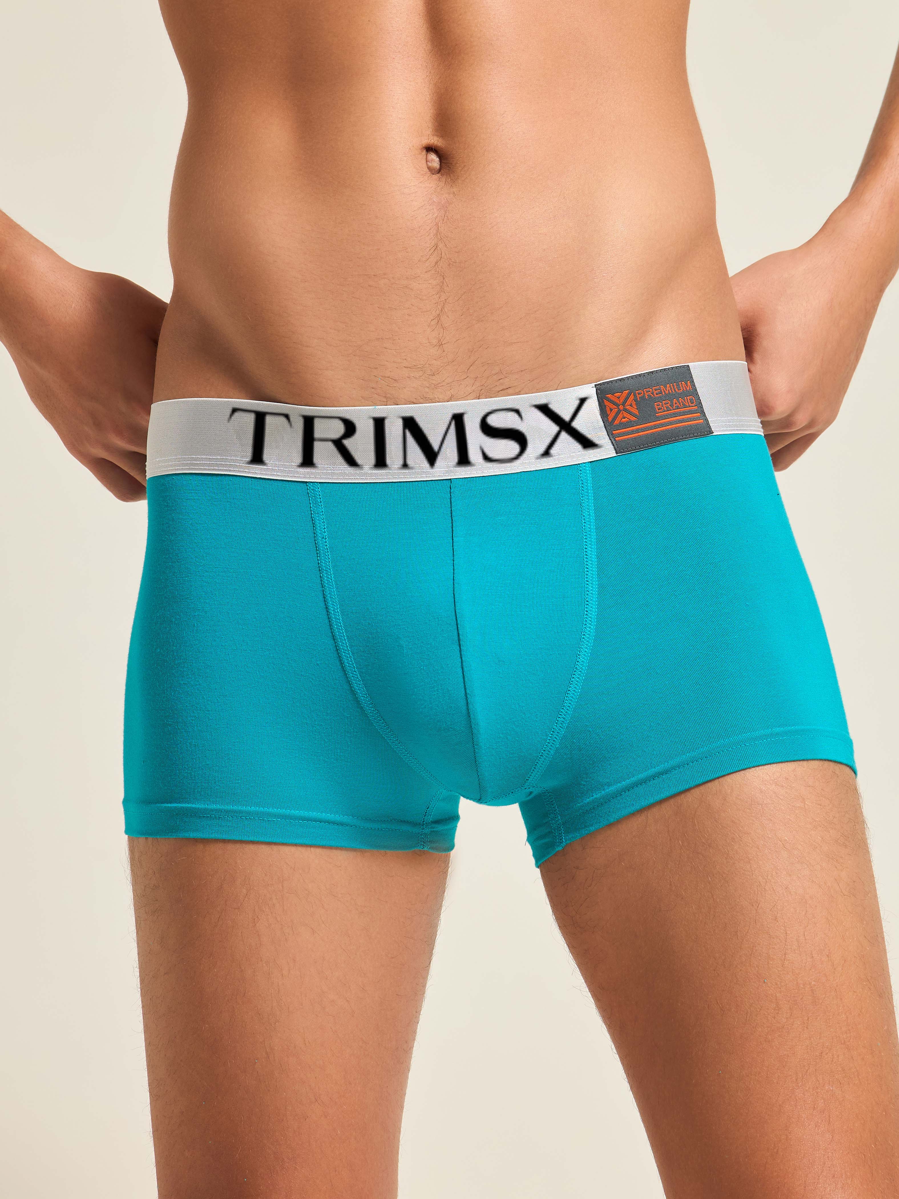 Image of Ultra Soft Modal Elastane Men's Flexi Trunks - Ocean Blue
