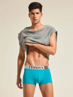 Image of Ultra Soft Modal Elastane Men's Flexi Trunks - Ocean Blue