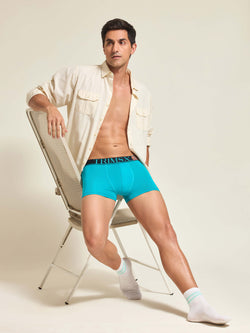 Image of Ultra Soft Modal Elastane Men's Trunk - Ocean Blue