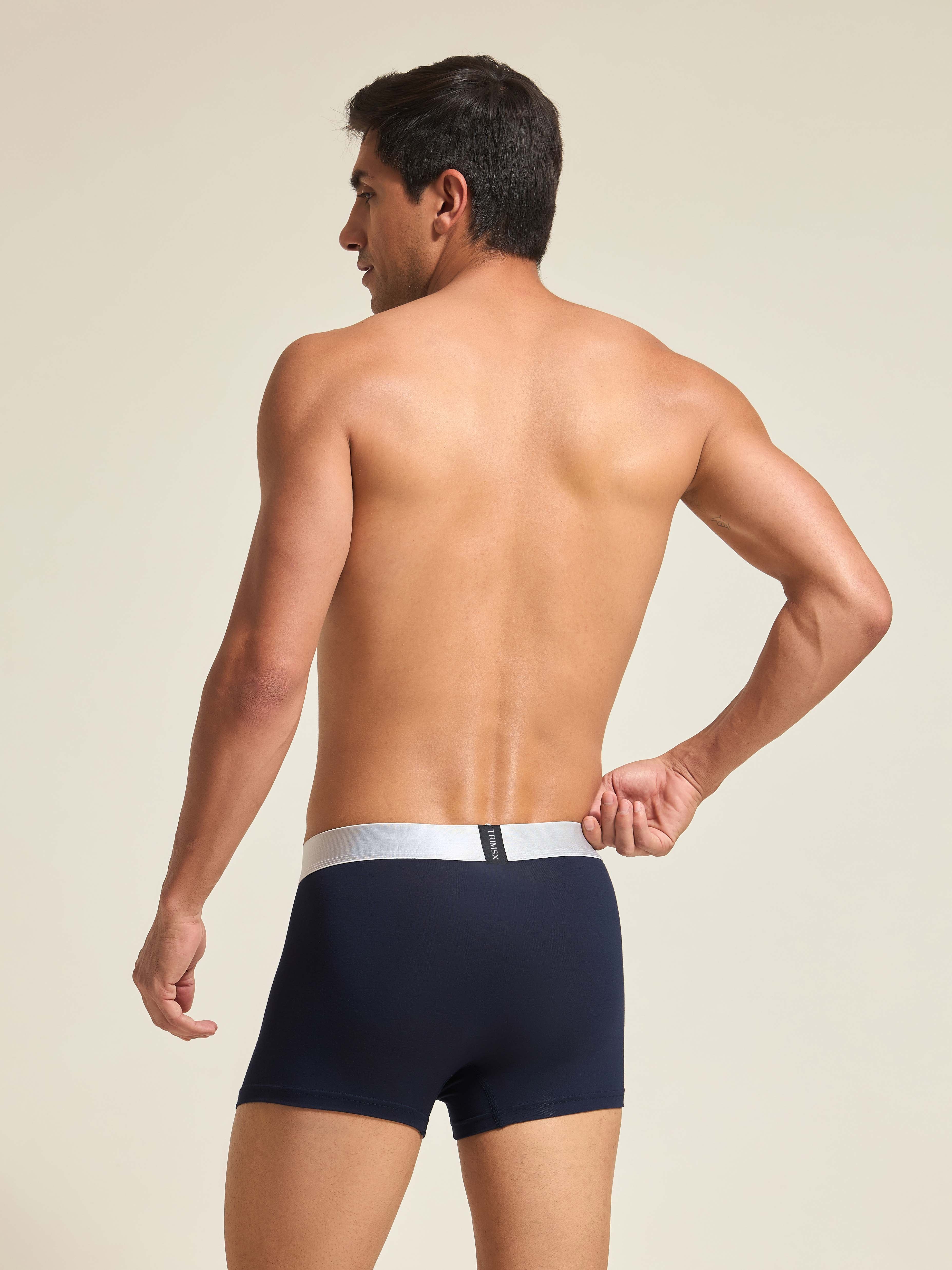 Image of Ultra Soft Modal Elastane Men's Flexi Trunks - Midnight Blue