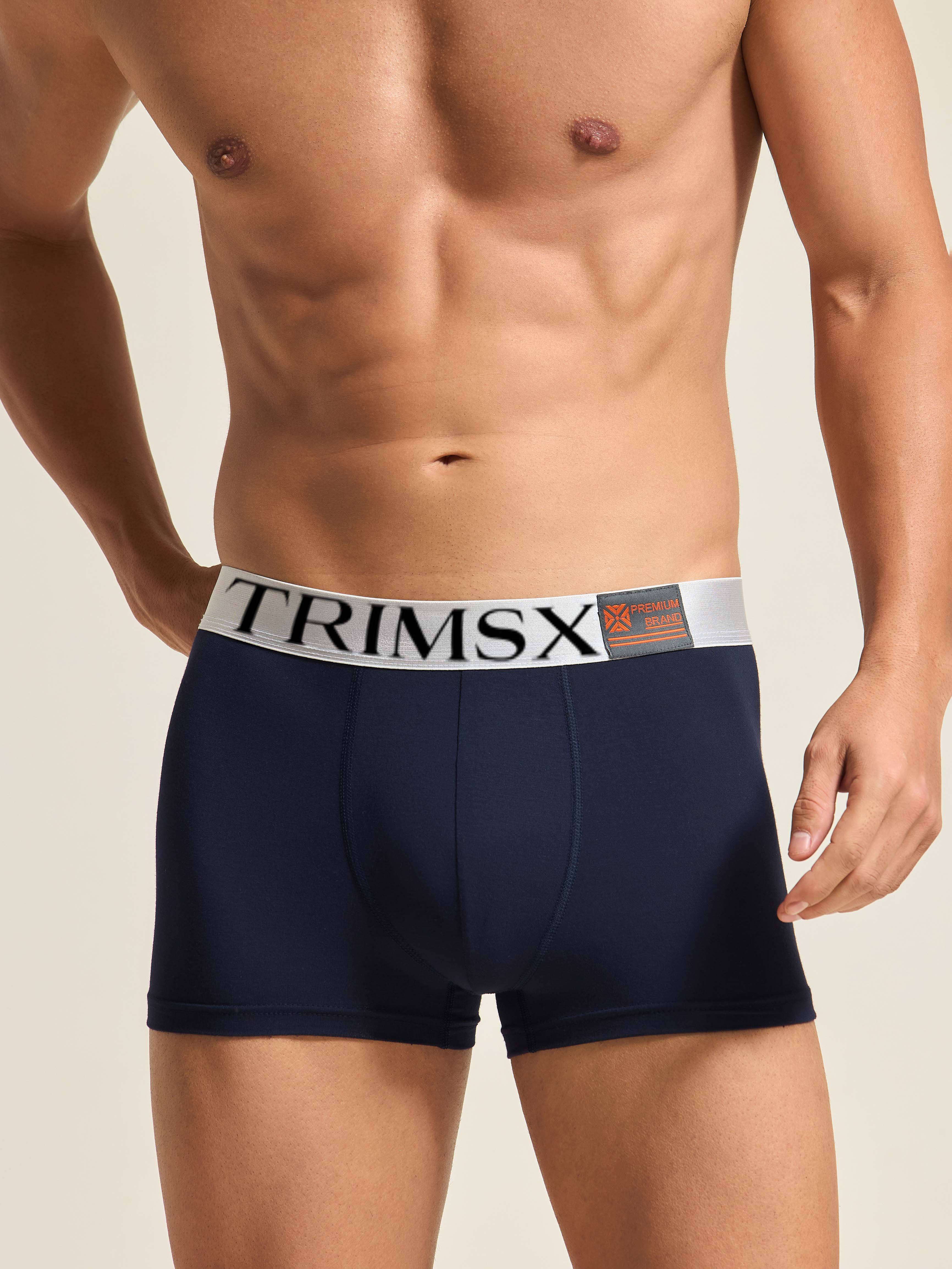 Image of Ultra Soft Modal Elastane Men's Flexi Trunks - Midnight Blue