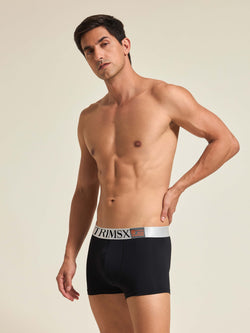 Image of Ultra Soft Modal Elastane Men's  Flexi Trunks - Slate Black