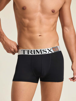 Image of Ultra Soft Modal Elastane Men's  Flexi Trunks - Slate Black
