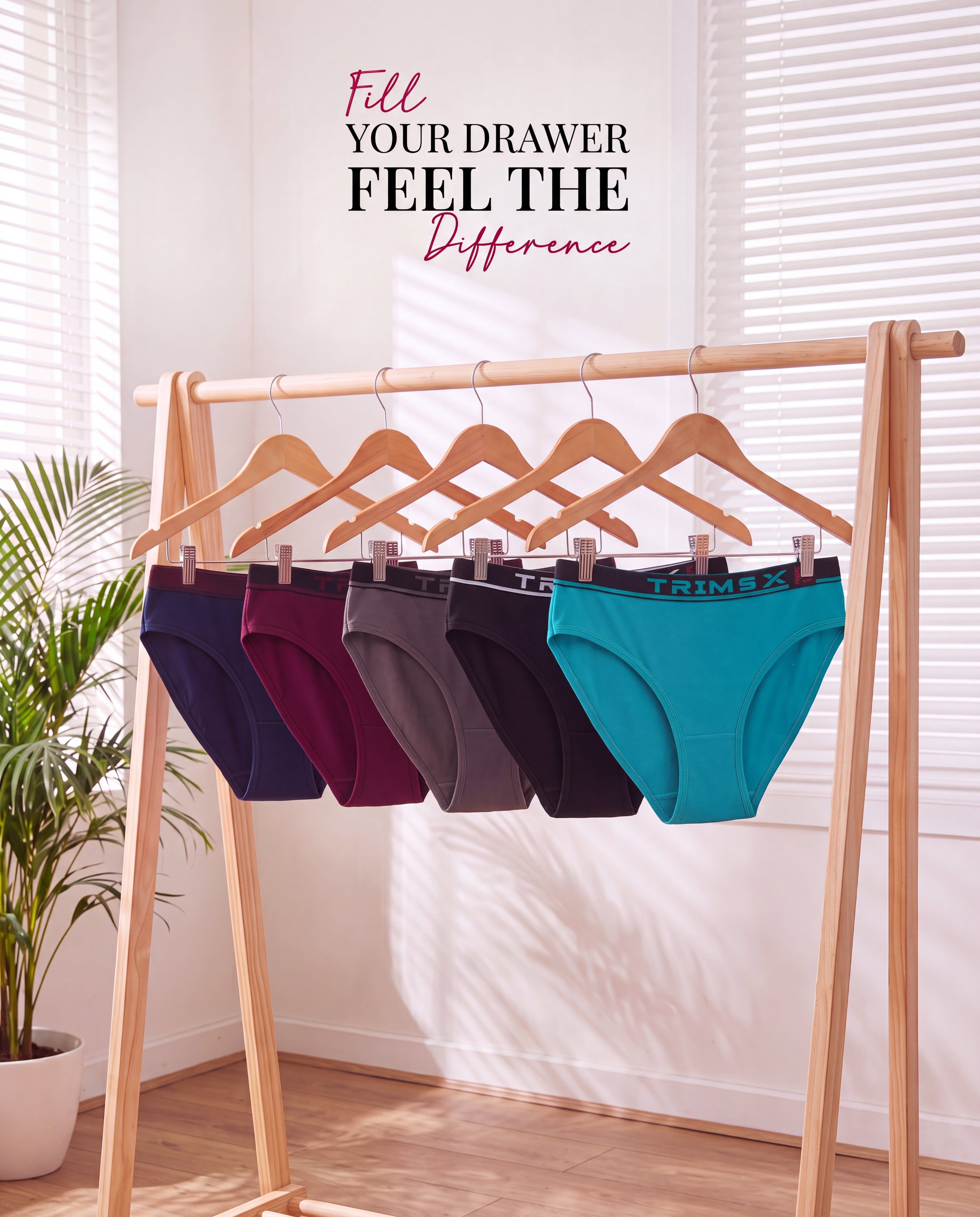Image of Ultra Soft Modal Elastane Women's Medium Coverage Bikini Panties (5-Pack)